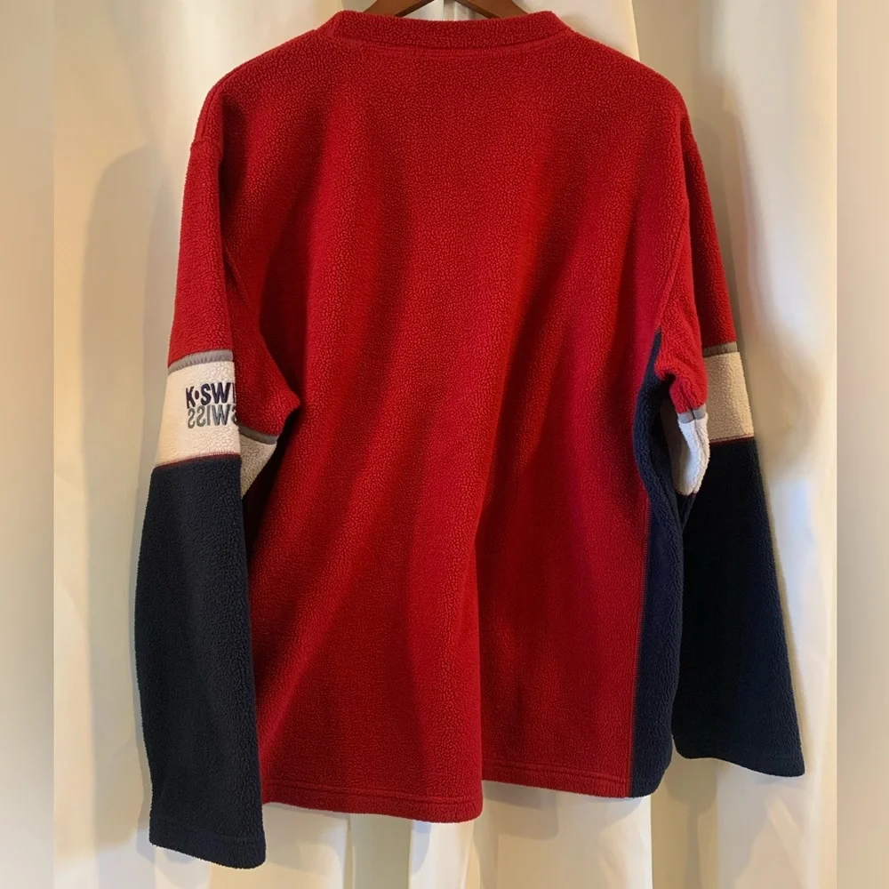 Vintage Y2K‎ K-SWISS Pullover Sweater Sweatshirt Mens Large - Picture 4 of 4